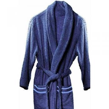 Atenas Home Textile Altea - Albornoz de rizo, talla L, 100% algodón, 320 g/m², color azul marino