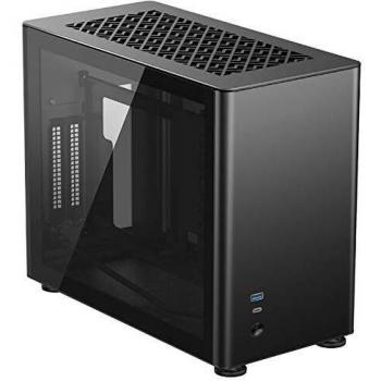 Jonsbo A4 Mini-ITX Case - Cristal Templado Negro, USB 3.0