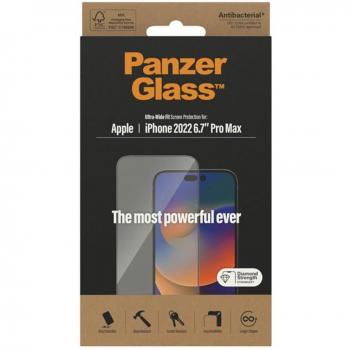 PanzerGlass Ultra-Wide Fit Protector de Pantalla para Apple iPhone 14 Pro Max - Negro, 1 pieza(s) - 2774