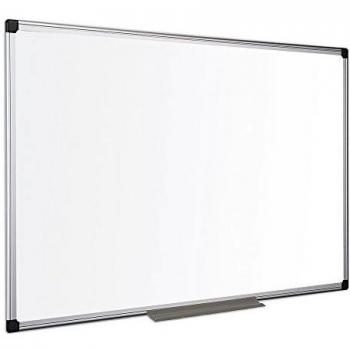 Bi-silque CR140 1170 Anodised Maya Whiteboard con marco de aluminio y cuadrícula