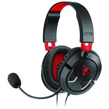Turtle Beach Recon 50 Auriculares Gaming con Micrófono Binaural Diadema Negro/Rojo