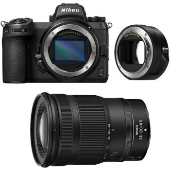 Cámara Mirrorless Nikon Z6 II 24.5MP con Objetivo Z 24-120mm f/4 S y Adaptador FTZ II - Garantía de 3 años