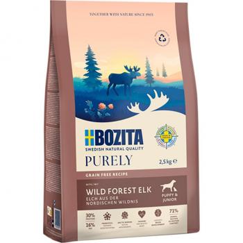 Bozita Dog Purely Grain Free Puppy & Junior Alce Pienso para Perros - 2,5 kg
