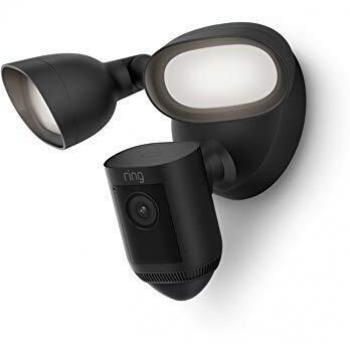 Ring Floodlight Cam Wired Pro - Cámara de Seguridad IP Exterior en Color Negro
