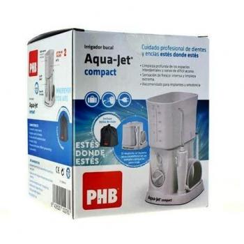 PHB Compact Aqua Jet Oral Irrigator with 450ml Reservoir + 2 Nozzles