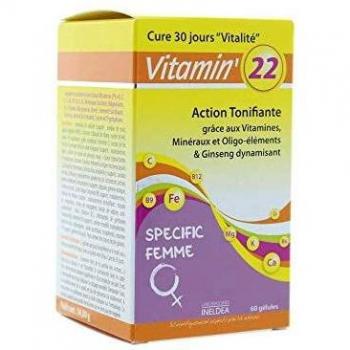 Ineldea Vitamin 22 Vitaminas-Olig-Plantas Mujer 60Cap. 1 unidad 200 g