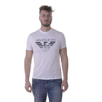 Armani Jeans Men's White Cotton T-Shirt Size L