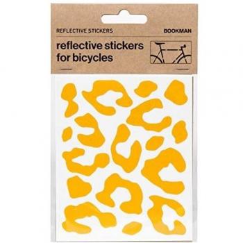 Kit de Pegatinas Reflectantes Leopardo Amarillo para Bicicleta Bookman