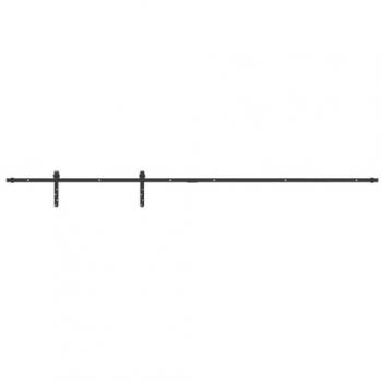 Kit de puerta corredera de armario acero carbono 213 cm