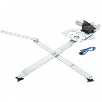 Regulador de ventanilla eléctrico VALEO 850965 derecho, compatible con vehículos específicos, incluye motor integrado y sistema de guía para instalación sencilla