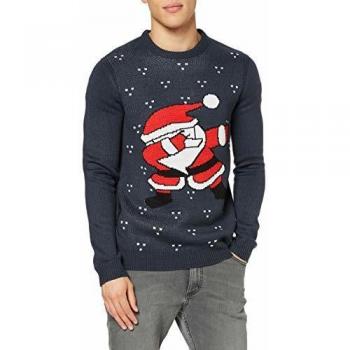 Only & Sons onsXMAS 7 Funny DAP Jacquard Knit Jersey, Azul