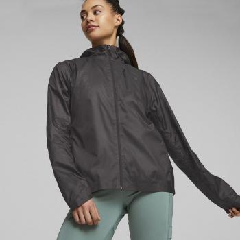 Chaqueta de mujer Puma Seasons Coolcell ligera negra y gris