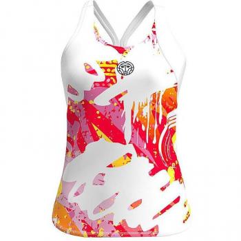 Camiseta Bidi Badu Tirantes Wild Arts Blanco Mix Mujer