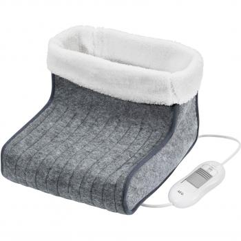 AEG FW 5645 - Calientapiés eléctrico, 3 niveles de temperatura, 100 W, color gris/ blanco