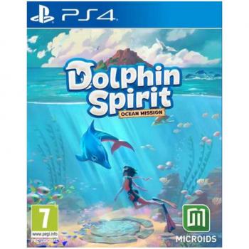Dolphin Spirit - Ocean Mission para Playstation 4, videojuego de aventura y exploración submarina, gráficos en 3D coloridos, jugabilidad centrada en la interacción con delfines y el medio marino, misiones educativas