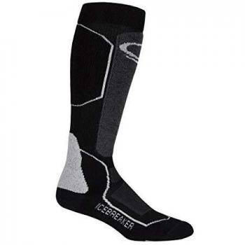 Icebreaker - Calcetines de esquí para mujer negro negro/gris/plateado Talla:medium