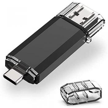 RAOYI 32GB Memoria Flash USB 3.0 Tipo C Dual OTG Flash Drive USB C Pendrive 32 GB Memory Stick para Smartphones USB-C, Tablets MacBook, Samsung Galaxy S9, LG G6, V30, Google Pixel XL