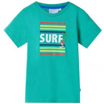 Camiseta infantil verde 92 de manga corta