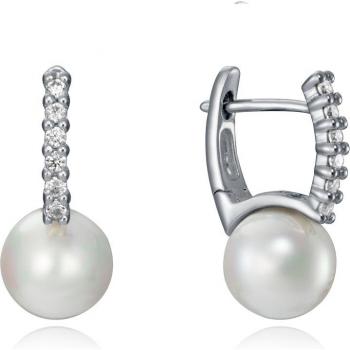 Pendientes Viceroy Clásicos de Plata con Circonitas y Perla Sintética