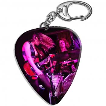 Deap Vally (DW) Big Live Performance Guitarra Pick Keyring Llavero