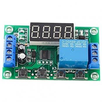 Temporizador Relé Ajustable Automatización Interruptor de control Módulo Pantalla LED