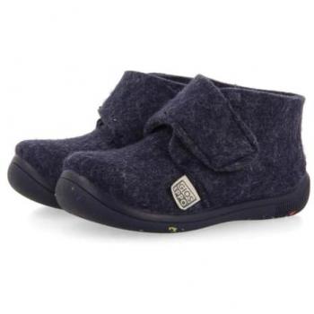 Zapatillas de casa abotinadas Gioseppo Scipio para bebé niña, cierre ajustable, color azul, talla 23 EU