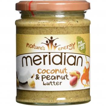 Meridian Natural Coconut & Peanut Butter 280 g Cremoso