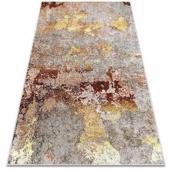 Alfombra Lavable Miro 51463.802 Antideslizante - Gris/Oro Multicolor 140x190 cm