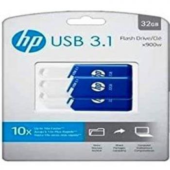 USB 3.1 HP 32GB X755W Pack DE 3 Azul