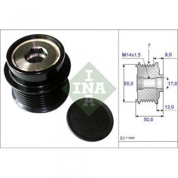 Rueda Libre de Alternador INA 535 0198 10 para Toyota RAV4 III SUV