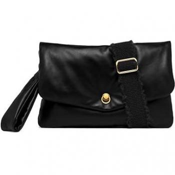 Gianni Chiarini Mirea Black Leather Crossbody Handbag for Women