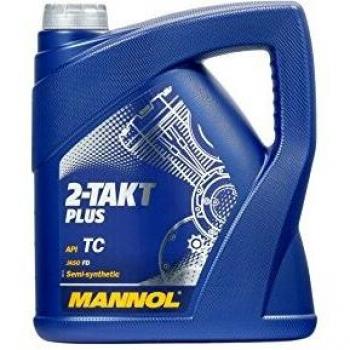 Aceite de motor MANNOL 2-Takt Plus API TC, semi-sintético, 4 litros