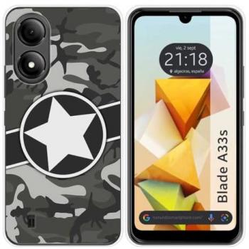 Funda de Silicona para Zte Blade A33s con Diseño Camuflaje 02