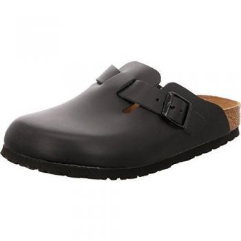 Birkenstock Boston Natural Leather Clogs for Men - Size 45 - Black