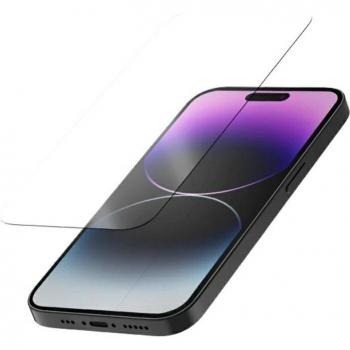 Protector de Pantalla Quad Lock de Cristal Templado para iPhone 14 Pro - Transparente - 10 mm