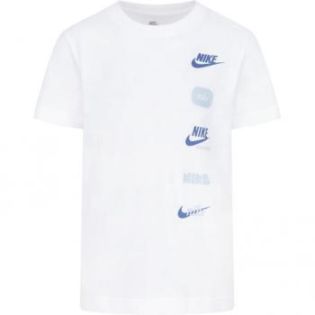 Camiseta Nike Club+ Badge Blanco Niño