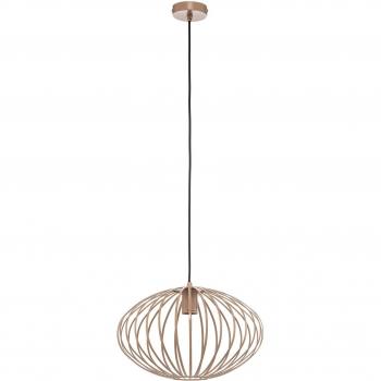 Lámpara colgante Lindby Maivi, moderna, crema, 40 cm, hierro, diseño de jaula, para salón y comedor, 1 llama E27