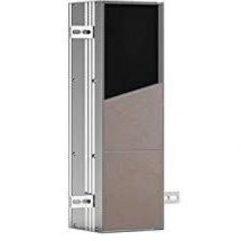 Emco Asis Plus - Módulo de cepillo para inodoro empotrado 15,4 x 49,2 cm - Aluminio befliesable