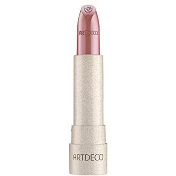 Maquillaje Artdeco Natural Cream Lipstick - Color: Nude Mauve, textura cremosa, acabado natural, hidratante, larga duración