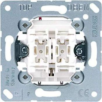 JUNG 535U Mecanismo Pulsador, 10 AX / 250 V, Doble Unipolar NA