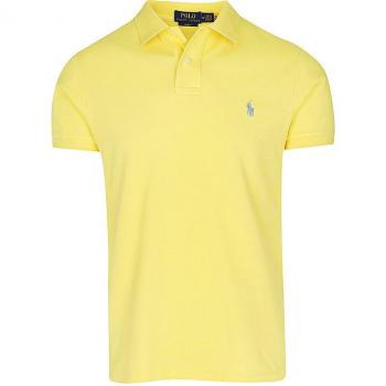 Polo Ralph Lauren Slim Fit Yellow Polo Shirt for Men - Size S