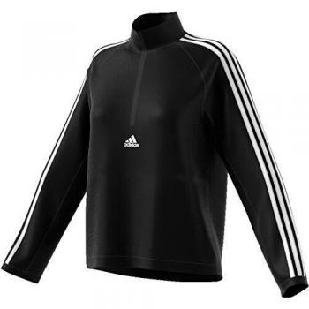 adidas Wvn 3S 1/2 Zip Sudadera, Mujer, Negro/Blanco, XL