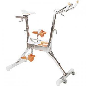 Bicicleta Acuática Waterflex Wr3 para Piscina - Características: diseño ergonómico, resistencia ajustable, estructura de acero inoxidable, ruedas para fácil transporte, compatible con piscinas de diferentes tamaños