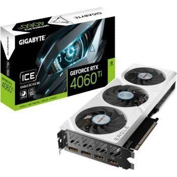 Tarjeta Gráfica Gigabyte GeForce RTX 4060 Ti EAGLE OC ICE 8G NVIDIA 8 GB GDDR6