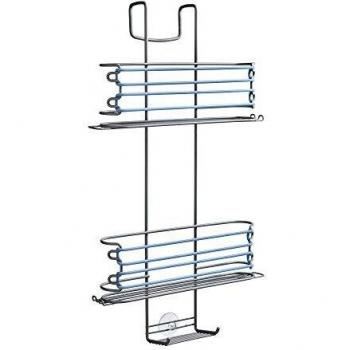 Metaltex Next - Jabonera con Elástico para Mampara, Azul