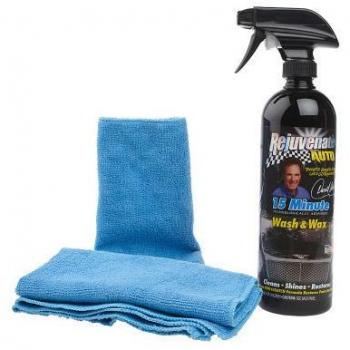 Rejuvenecer Auto 15 minutos de lavar y cera Kit w/toallas Darrell Waltrip coche Seal