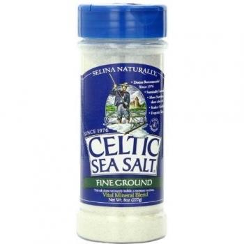 Celtic Sea Salt?, Fine Ground, By The Grain & Salt Society, 8 oz. Shaker