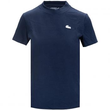 Lacoste Camiseta Deportiva de Manga Corta para Mujeres - Azul, Jersey Técnico Ultra-Dry