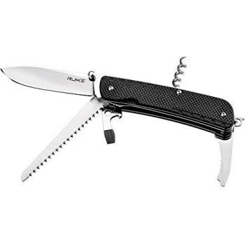 RUIKE LD32 Black Folding Multifunctional Knife with 3in Sandvik Blade and G10 Handle