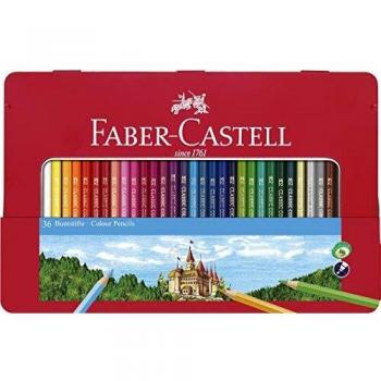 Faber-Castell Classic Colored Pencils Tin Set, 48 Vibrant Colors In Sturdy Metal Case - Premium Children's Art Products